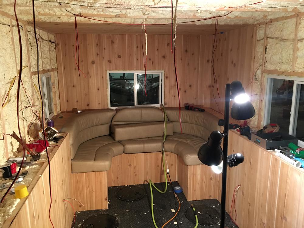 Fish House Build Start to Finish Ice Fishing