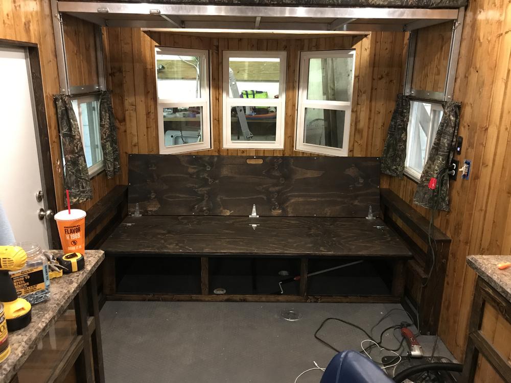 Fold out bench Ice Fishing Outdoor ReCreation HotSpot Communities