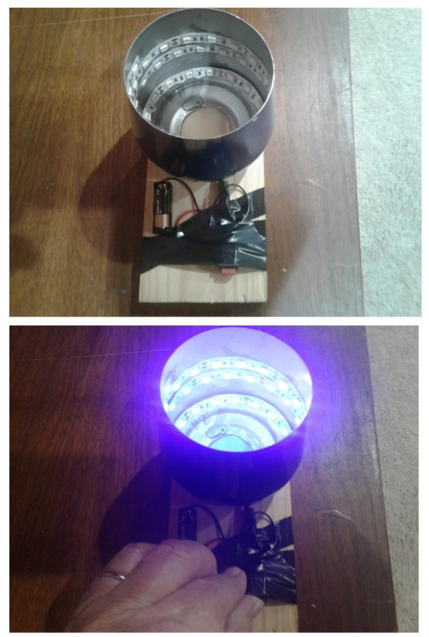 Homemade UV LED lure dip glow cup for a vex. - Page 2 - Ice Fishing -  Outdoor Re-Creation HotSpot Communities